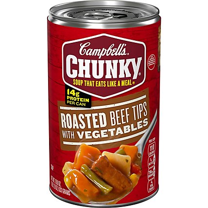 Campbells Chunky Beef Tips With Vegetables Soup - 18.8 OZ - Image 2