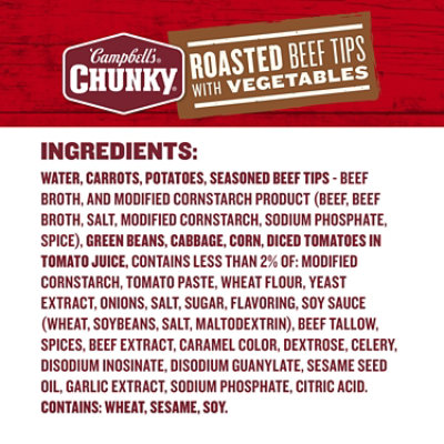 Campbell's Chunky Roast Beef Tips With Vegetables Soup - 18.8 Oz - Image 5