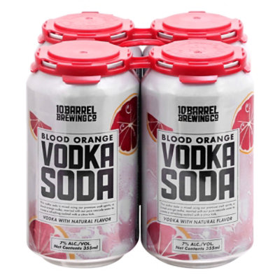 10 Barrel Brewing Co. Blood Orange Vodka Soda In Cans - 4-12 Fl. Oz. - Image 3
