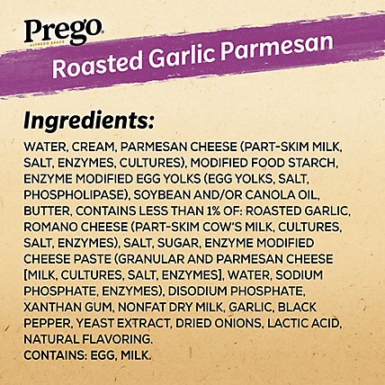 Prego Alfredo Sauce Roasted Garlic Parmesan - 22 Oz - Image 6