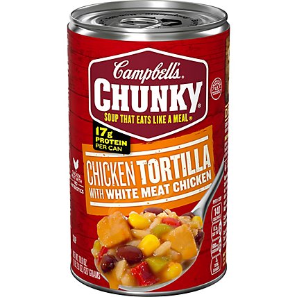 Campbells Chunky Soup Chicken Tortilla - 18.6 OZ - Image 2