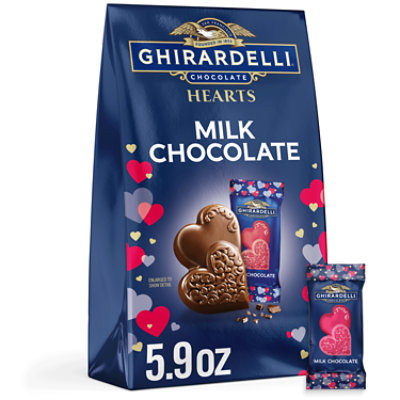 Ghirardelli Duet Hearts Milk Chocolate - 5.9 Oz