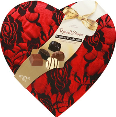 Russell Stover Prvt Reserve Chocolate Assorted Heart - 8 OZ - Image 2