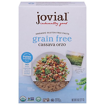Jovial Pasta Cassava Orzo Grain Free - 8 Oz - Image 3