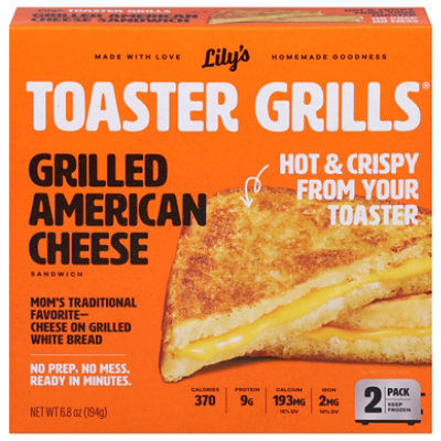 Lilys Toaster Grills Sandwich Grilled American Cheese - 7.4 Oz - Safeway