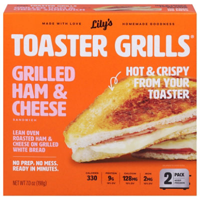 Lilys Toaster Grills Grilled Ham & Cheese Sandwich - 7.4 Oz - Image 1