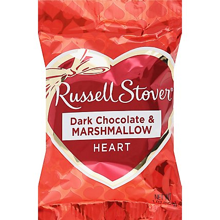 Russell Stover Dark Chocolate Mm Heart Bar - 1 OZ - Image 2