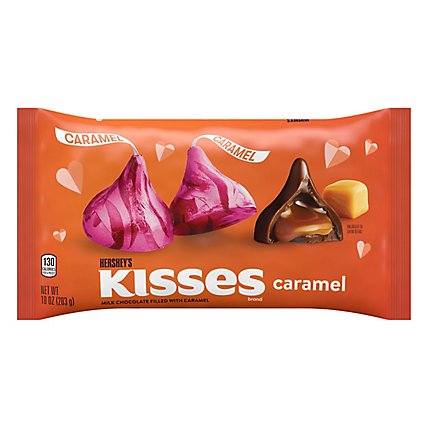 Hersheys Milk Chocolate Kisses Filled With Caramel - 10 OZ - Image 1