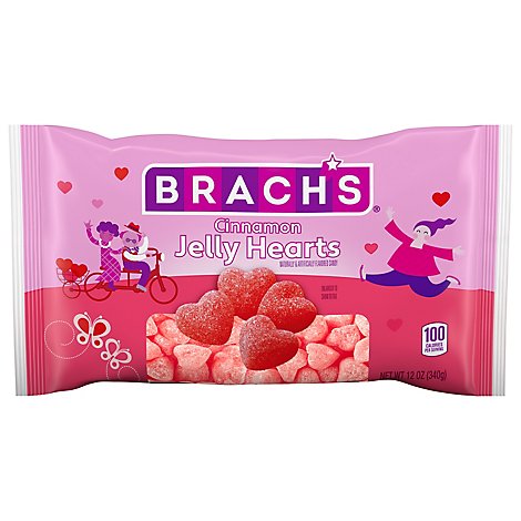 Brachs Cinnamon Jelly Hearts - 12 OZ