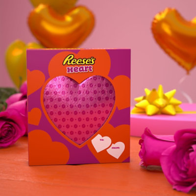 Reeses Milk Chocolate Peanut Butter Heart Valentines Day Candy Gift Box - 5 Oz - Image 4