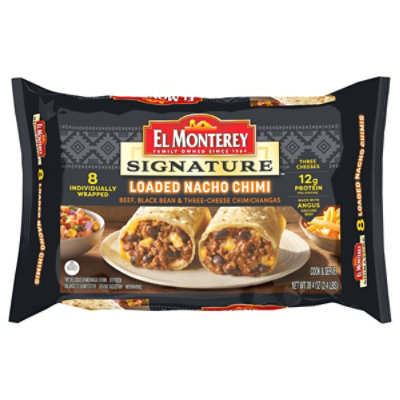 El Monterey Signature Loaded Nacho Beef Black Bean and Three Cheese Chimichangas - 8-48 Oz - Image 5