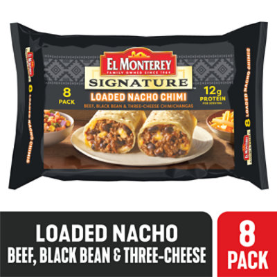 El Monterey Beef Bean & Cheese Flavor Chimichangas Family Size 10 Count -  38 Oz - Albertsons