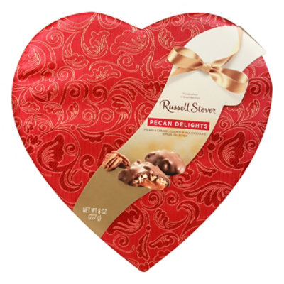 Russell Stover Pecan Delight Satin Heart - 8 OZ - Image 1