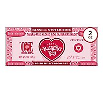 Russell Stover Valentines Day One In A Billion Solid Milk Chocolate Bar - 2 Oz