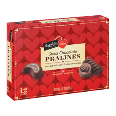 Signature Select Seasn Swiss Chocolate Pralines - 4.2 OZ