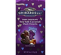 Ghirardelli Duet Hearts Sea Salt Caramel Dark Chocolate - 6 Oz