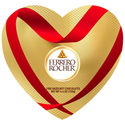 Ferrero Rocher Valentine’s Day Heart Gift Box Fine Hazelnut Premium Chocolates 10 Count - 4.4 Oz - Image 1