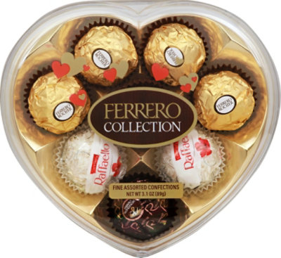 Ferrero Collection Assorted Hazelnut Milk Chocolate Dark Chocolate & Coconut  8 Count - 3.1 Oz - Image 1
