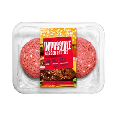 Impossible Foods Burger Patties Made From Plants 2 Count - 8 Oz. - Image 1