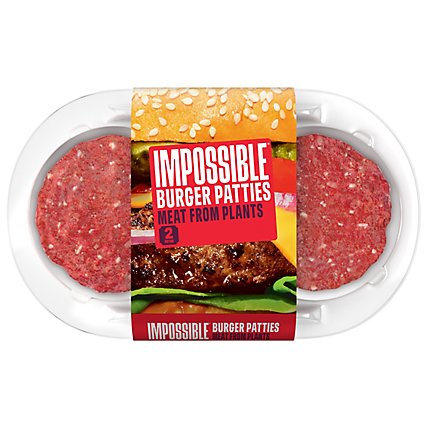 Impossible Foods Burger Patties Made From Plants 2 Count - 8 Oz. - Image 1