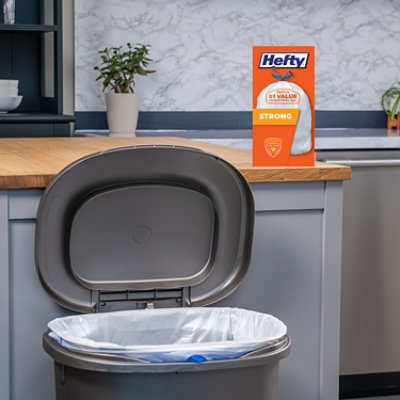 Hefty Trash Bags Drawstring Strong Tall 13 Gallon - 120 Count - Image 2