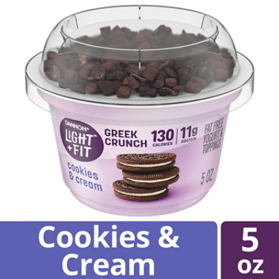 Dannon Light + Fit Greek Crunch Peanut Butter Delight Non Fat Gluten
