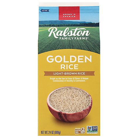 Ralston Family Farms Rice Golden Light Brown - 24 Oz