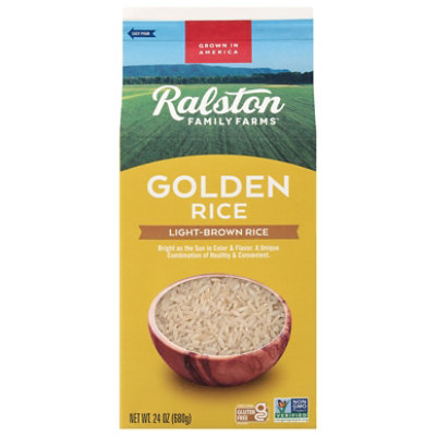 Ralston Family Farms Rice Golden Light Brown - 24 Oz