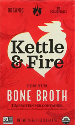 Kettle And Fire Broth Tom Yum - 16.9 OZ