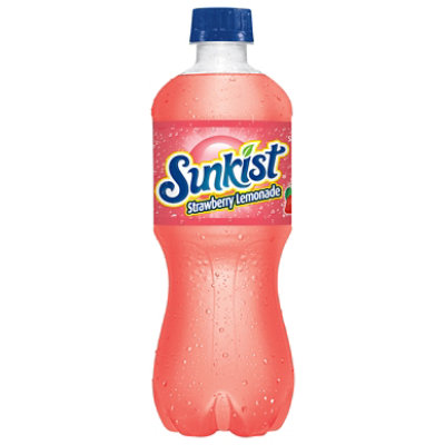 Sunkist Strawberry Lemonade Soda Bottle - 20 Fl. Oz. - Image 3