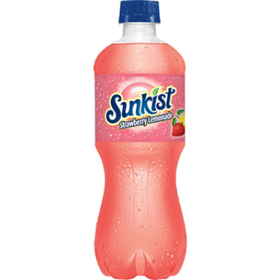 Sunkist Strawberry Lemonade Soda Bottle - 20 Fl. Oz. - Image 5