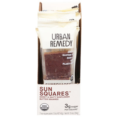 Urban Remedy Organic Sunsquares - 7 Count Box - 10.4 OZ