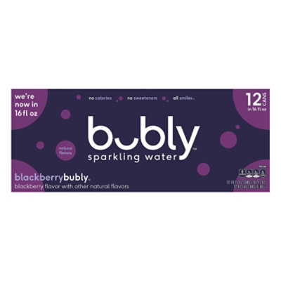 Bubly Sparkling Water Blackberry Flavor 12 Count - 192 FZ