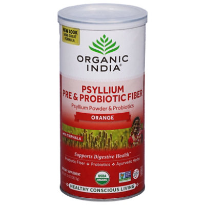 Organic India Fiber Psyllm Probio Orange - 10 OZ - Image 3