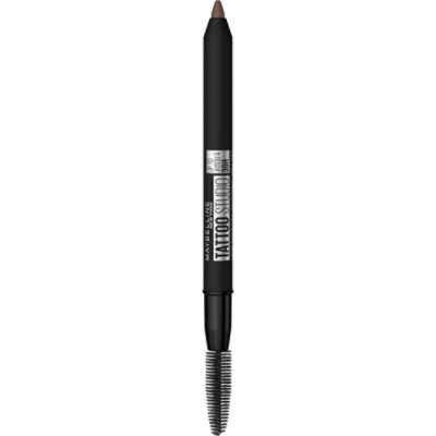 Maybelline Tattoo Studio Up to 36HR Medium Brown Sharpenable Brow Pencil Makeup - 0.02 Oz - Image 1