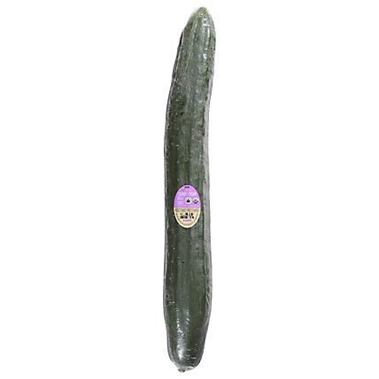 Organic Long English Hot House Cucumber - Each - Image 2