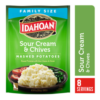 Idahoan Sourcream & Chive Family Size Potatoes - 8 OZ
