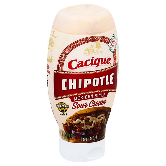 Cacique Sqz Sour Cream Chipolte - 12 OZ