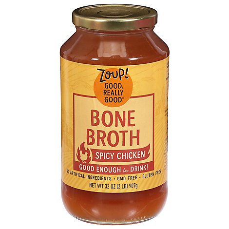 Zoup Good Really Bone Broth Spicy Chkn - 32 OZ