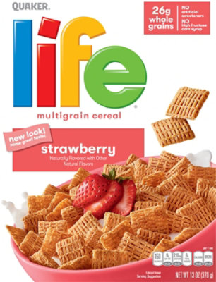 Quaker Life Cereal Strawberry - 13 OZ - Image 2