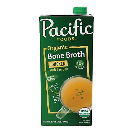 Pacific Foods Bone Broth Sltd Chkn Org - 32 OZ - Image 2