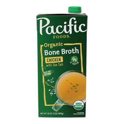 Pacific Foods Organic Chicken Bone Broth With Sea Salt - 32 Oz - Image 1