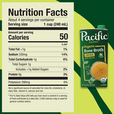 Pacific Foods Organic Chicken Bone Broth With Sea Salt - 32 Oz - Image 4