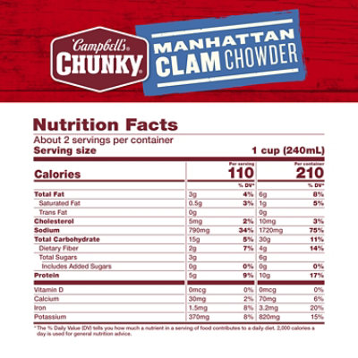 Campbell's Chunky Manhattan Clam Chowder - 18.8 Oz - Image 4