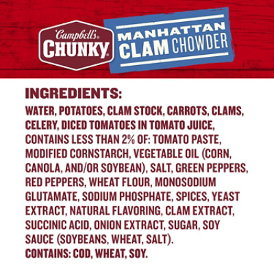 Campbell's Chunky Manhattan Clam Chowder - 18.8 Oz - Image 5