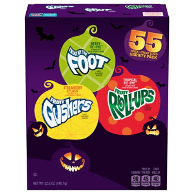 Fruit Roll-ups Fruit By The Foot Gushers 55 Count Variety Pack - 22.6 OZ - Image 3
