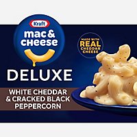 Kraft Deluxe White Cheddar & Cracked Black Peppercorn Macaroni & Cheese Dinner Box - 11.9 Oz - Image 3