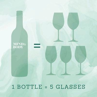 Mind & Body Pinot Grigio Low Alcohol Low Calorie White Wine Bottle - 750 Ml - Image 5
