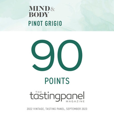 Mind & Body Pinot Grigio Low Alcohol Low Calorie White Wine Bottle - 750 Ml - Image 3