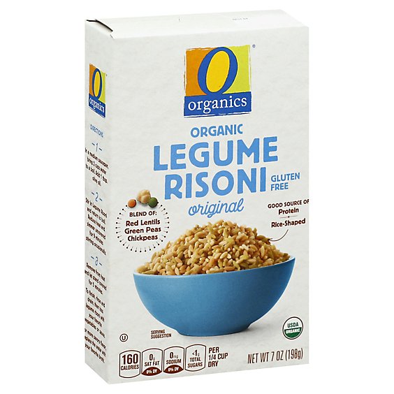 O Organics Organic Pasta Risoni Legume Original - 7 Oz